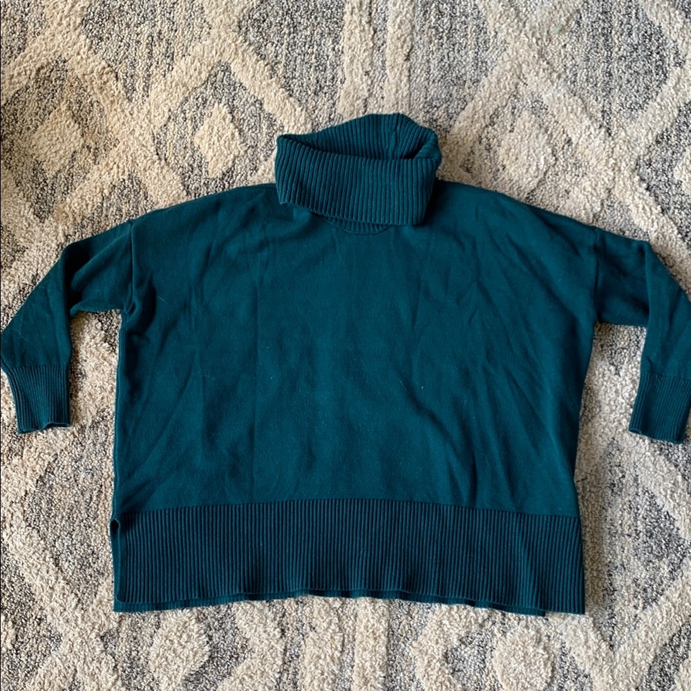 LOFT Deep Teal Knit Sweater